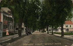 View of Thorndike Street Beverly, MA Postcard Postcard Postcard