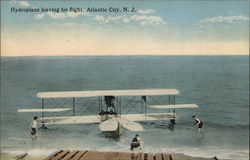 Hydroplane leaving for Flight Atlantic City, NJ Postcard Postcard Postcard