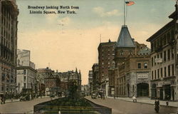 Broadway Looking North from Lincoln Square New York, NY Postcard Postcard Postcard