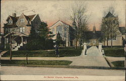 All Saints' Church Norristown, PA Postcard Postcard Postcard
