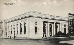 Street View of Bank of Eureka California Postcard Postcard Postcard