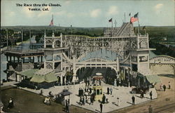 The Race thru the Clouds Venice, CA Postcard Postcard Postcard