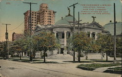 The Carnegie Library Houston, TX Postcard Postcard Postcard