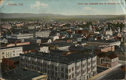 Bird's Eye View of City Postcard