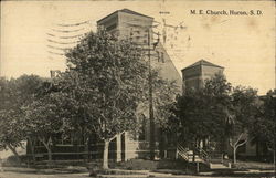 Street View of ME Church Postcard