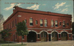 Central Fire Station Postcard