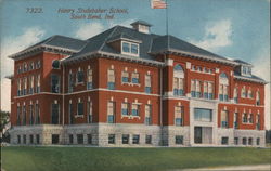 Henry Studebaker School Postcard
