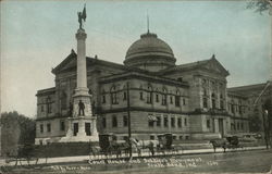 Court House and Soldier's Monument South Bend, IN Postcard Postcard Postcard