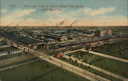 Bird's Eye View of Oliver Chilled Plow Works Postcard
