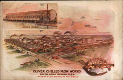 Oliver Chilled Plow Works - Largest Plow Works in the World Postcard