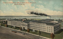 Factory and General Offices, South Bend Watch Co. Postcard