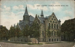 First Baptist Church Postcard