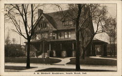 JB Birdsell Residence South Bend, IN Postcard Postcard Postcard