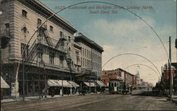 Auditorium and Main Street, Looking North Postcard