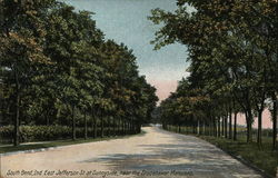 East Jefferson Street at Sunnyside, near the Studebaker Mansions Postcard