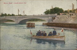 Police Boat Postcard