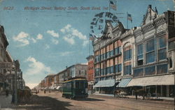 Michigan Street, Looking South Postcard