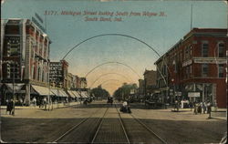 Michigan Street looking South from Wayne Street Postcard