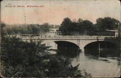 Bridge Street Bridge over the Water Postcard