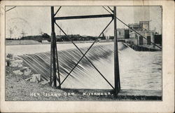 Hen Island Dam Postcard