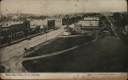 Bird's Eye View of Walkerton Indiana Postcard Postcard Postcard