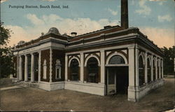Pumping Station South Bend, IN Postcard Postcard Postcard