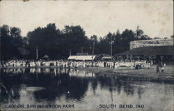 Lagoon, Springbrook Park South Bend, IN Postcard Postcard Postcard