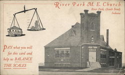 River Park M.E. Church South Bend, IN Postcard Postcard Postcard