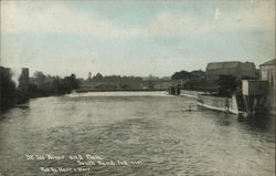 St. Joe River and Dam South Bend, IN Postcard Postcard Postcard