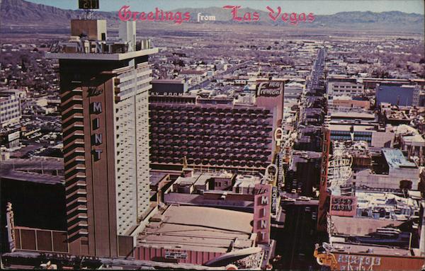Looking East on Fremont Street Las Vegas Nevada