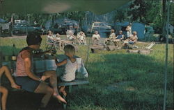 Leisure camping at Salt Springs Campground Ocala National Forest Postcard