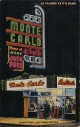 Monte Carlo Club Postcard