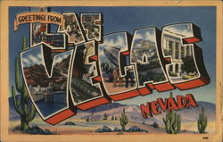 Greetings from Las Vegas, Nevada Postcard Postcard Postcard
