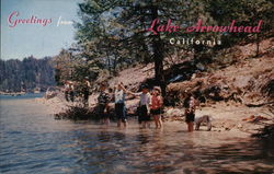 Greetings from Lake Arrowhead Calfornia Postcard