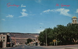 Greetings from St. George Utah Postcard Postcard Postcard