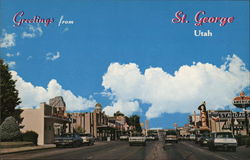 Greetings from St. George Utah Postcard Postcard Postcard