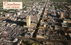 Aerial View - Casino Center in Downtown Las Vegas, NV Postcard Postcard Postcard