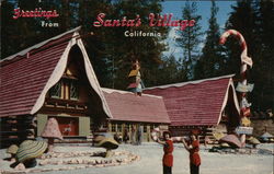 Greetings From Santa's Village Postcard