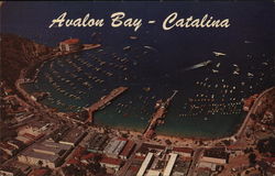 Aerial View of Avalon Bay Santa Catalina Island, CA Postcard Postcard Postcard