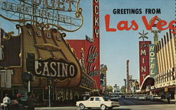 Glitter Gulch Las Vegas, NV Postcard Postcard Postcard