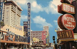 Fremont Street Las Vegas, NV Postcard Postcard Postcard