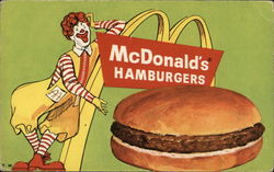 McDonald's Hamburgers Postcard