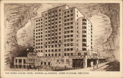 The Town House Hotel Kansas City, KS Postcard Postcard Postcard