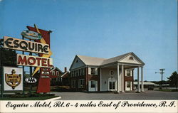 Esquire Motel Seekonk, MA Postcard Postcard 