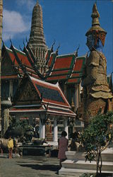Emerald Buddha Temple Bangkok, Thailand Southeast Asia Postcard Postcard Postcard