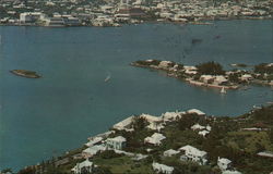 Aerial View of Paget Hamilton, Bermuda Postcard Postcard Postcard