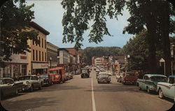 Main Street Looking North Postcard