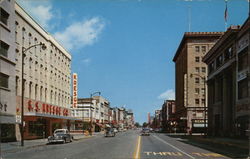 Michigan Street Looking North Postcard