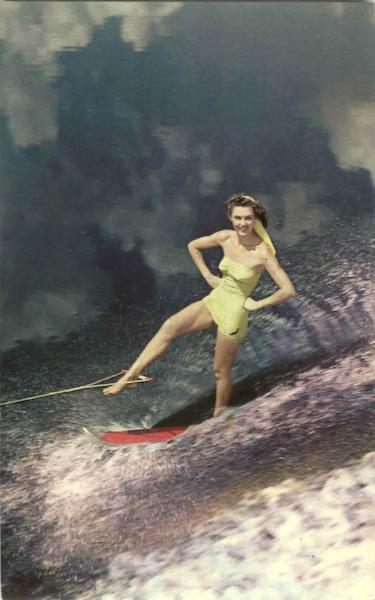 Look One Foot Waterskiing Surfing and Waterskiing