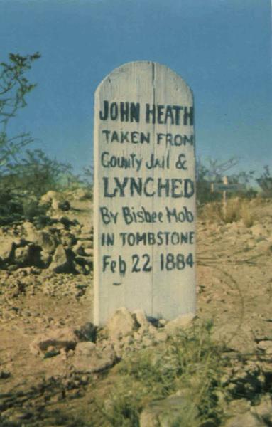 John Heath Grave Tombstone Arizona